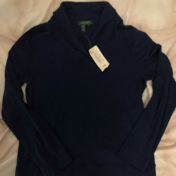Ralph Lauren Tops - NWT Ralph Lauren 3/4 navy shirt